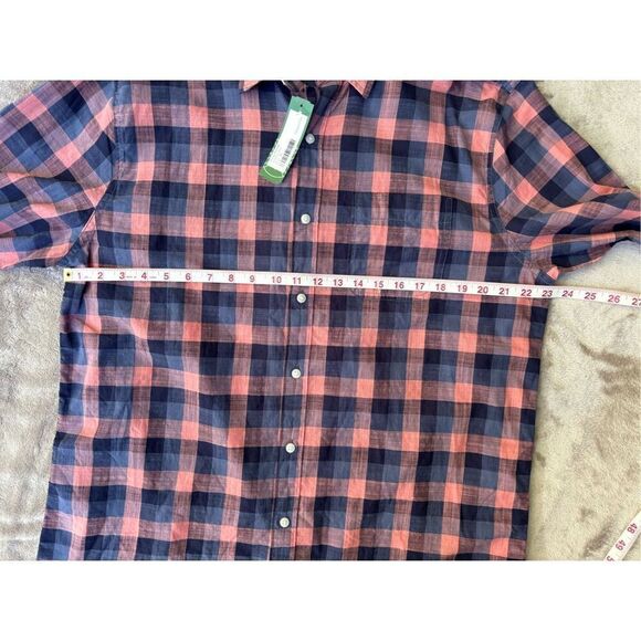Bixby Nomad Men’s Multicolor Plaid Long Sleeve Button Down Madras Shirt XL NWT - Picture 2 of 8
